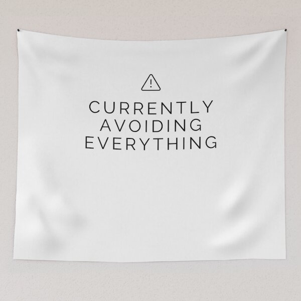 Item preview, Currently Avoiding Everything Minimalist Quote Design designed and sold by CH-4TEE.