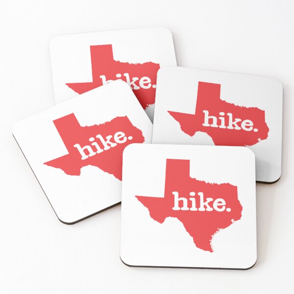 Item preview, Texas State Map Silhouette with "Hike" Typography designed and sold by Creatby7030.