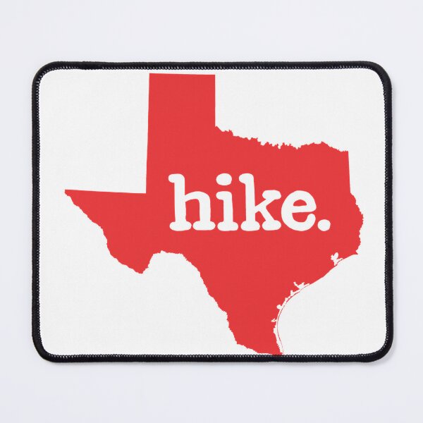 Item preview, Texas State Map Silhouette with "Hike" Typography designed and sold by Creatby7030.