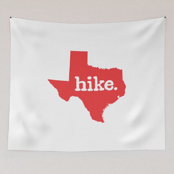 Item preview, Texas State Map Silhouette with "Hike" Typography designed and sold by Creatby7030.