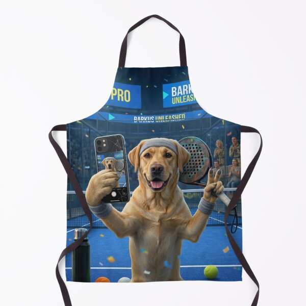 Item preview, Barkus Unleashed – Labrador Padel Champion Selfie designed and sold by ticzla95.