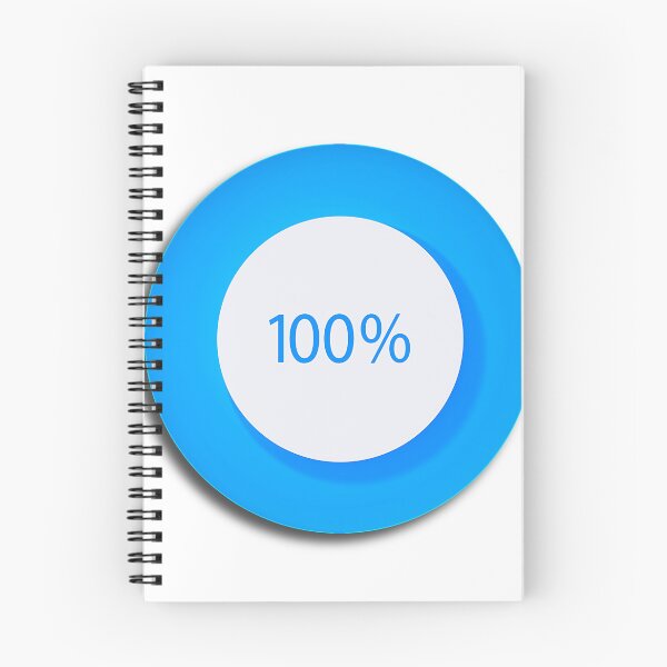 Item preview, Blue 100 Percent Completion Progress Icon designed and sold by Creatby7030.