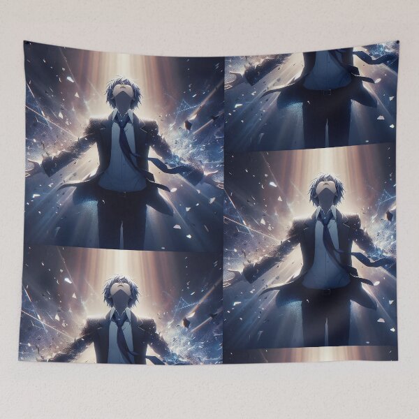Item preview, Ascending Soul: Ethereal Anime Boy Transcending into Shards of Brilliant Light designed and sold by MouradStudio.