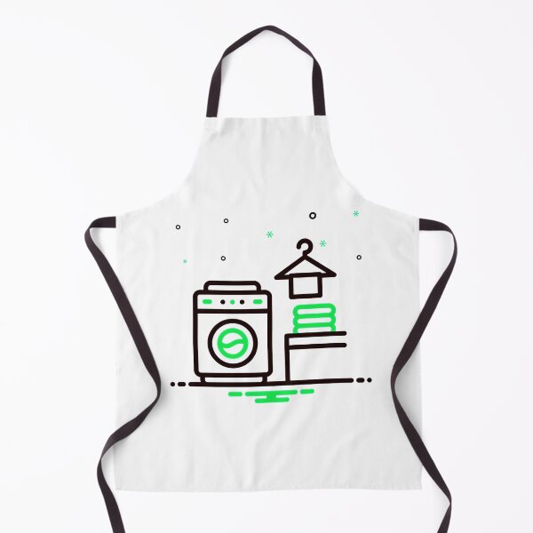Item preview, Neon Green Laundry and Washing Machine Line Icon designed and sold by Creatby7030.