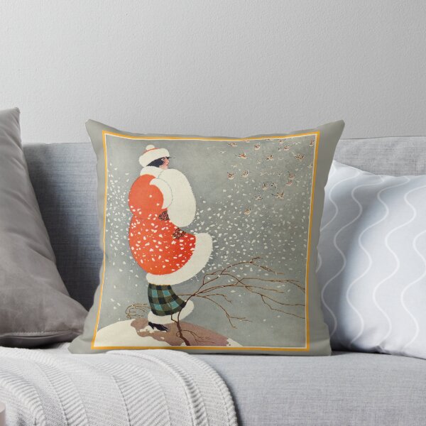 Item preview, Snow Buntings Art Nouveau Era Design designed and sold by Glimmersmith.