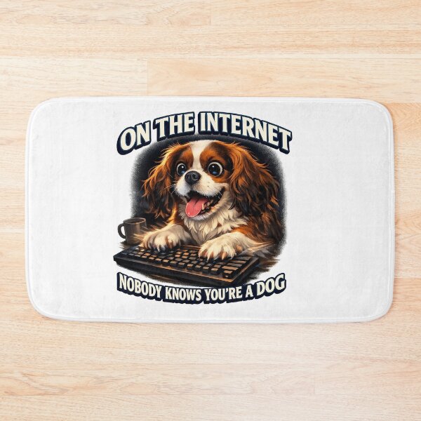 Item preview, Funny Dog Using Computer Meme designed and sold by PavelskiArt.