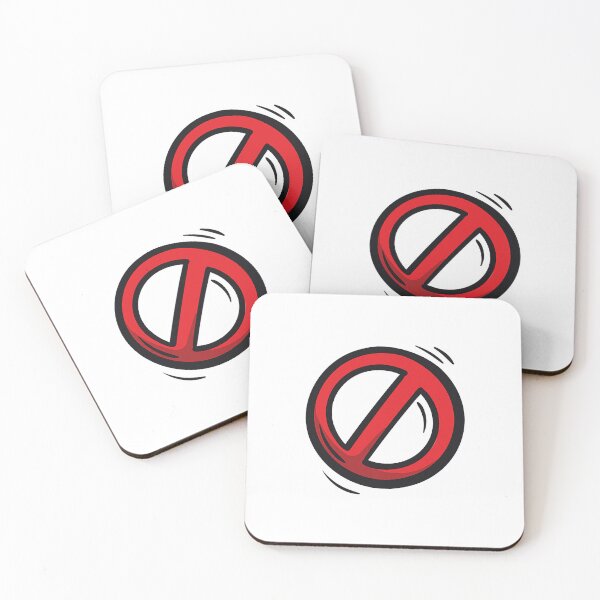 Item preview, Red Prohibited Warning Symbol with Stylized Shadow designed and sold by Creatby7030.