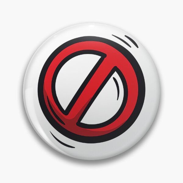 Item preview, Red Prohibited Warning Symbol with Stylized Shadow designed and sold by Creatby7030.