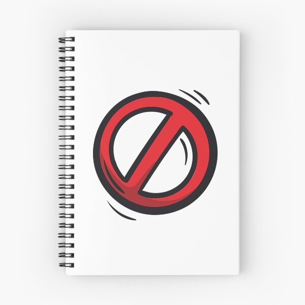 Item preview, Red Prohibited Warning Symbol with Stylized Shadow designed and sold by Creatby7030.