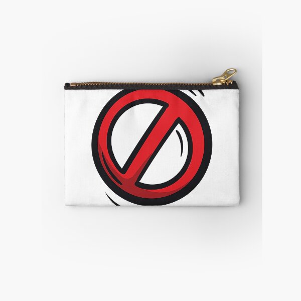 Item preview, Red Prohibited Warning Symbol with Stylized Shadow designed and sold by Creatby7030.