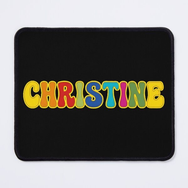 Item preview, ❤️ Christine Personalized Name Wavy Retro Shirt, Coffee Mug, Sticker Gift designed and sold by HelixPedia.