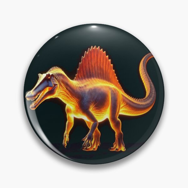 Item preview, Glowing Spinosaurus Dinosaur Mystical Night Art designed and sold by Syrupulse.