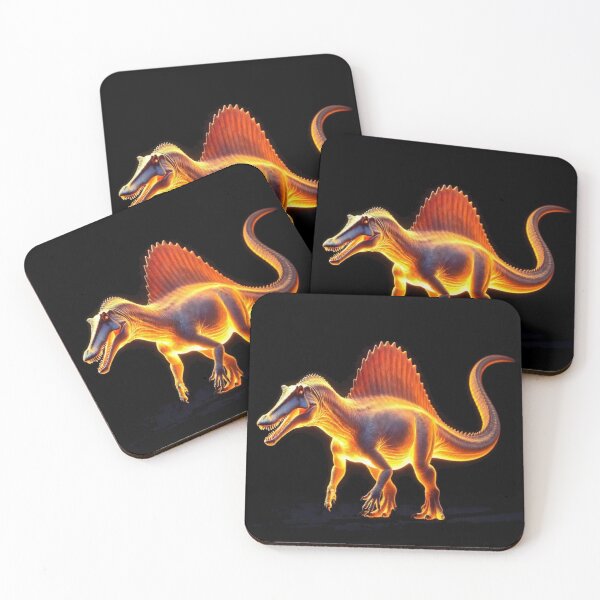 Item preview, Glowing Spinosaurus Dinosaur Mystical Night Art designed and sold by Syrupulse.
