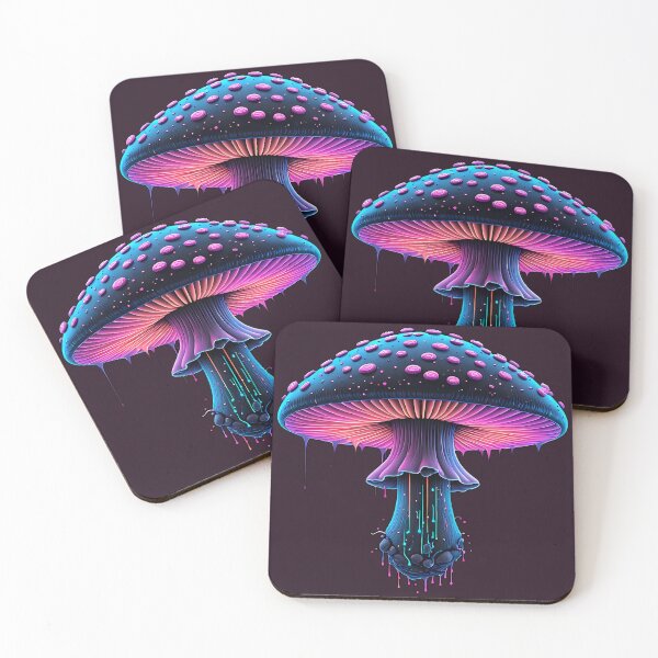 Item preview, Neon Mushroom Art Fungi Glow | Neon Sporatus - Specimen PHY-Ss75 designed and sold by Aethereal Labs.