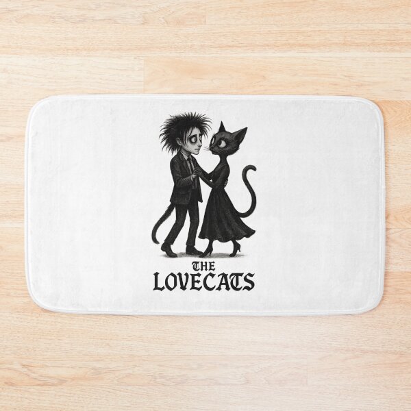 Item preview, Goth Dancing Cats – Lovecats Inspired Art | The Cure Style Dark Cute Illustration | Cool Gothic Romance Cat Design  designed and sold by Donsean22.