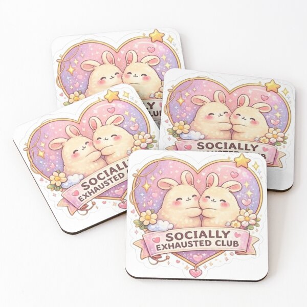 Item preview, Socially Exhausted Club designed and sold by Hello.Ponku.