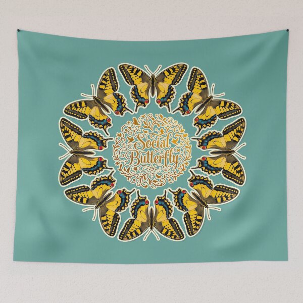 Item preview, Social Butterfly Swallowtail / Papillon Social Hirondelle designed and sold by FrancophileFun.