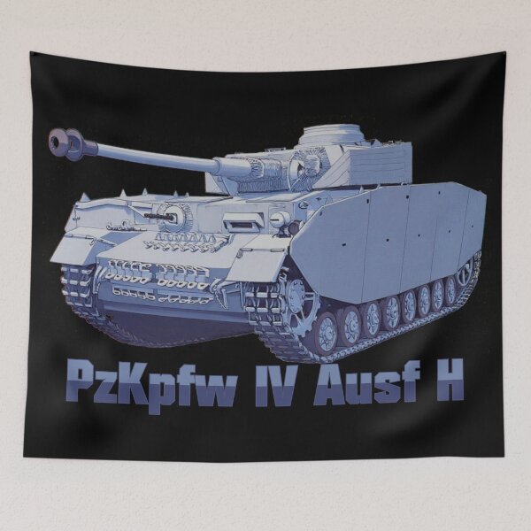 Item preview, Panzer IV Ausf H German WW2 Tank Illustration designed and sold by MilitaryMart.