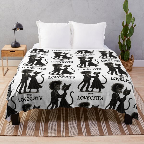 Item preview, Goth Dancing Black Cats – Lovecats Inspired Art | The Cure Style Dark Cute Illustration | Cool Gothic Romance Cat Design  designed and sold by Donsean22.