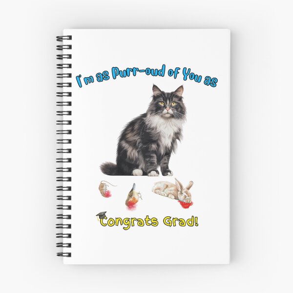 Item preview, Graduation Purr-oud Of You As Cat With Prey designed and sold by MYCatStuff.