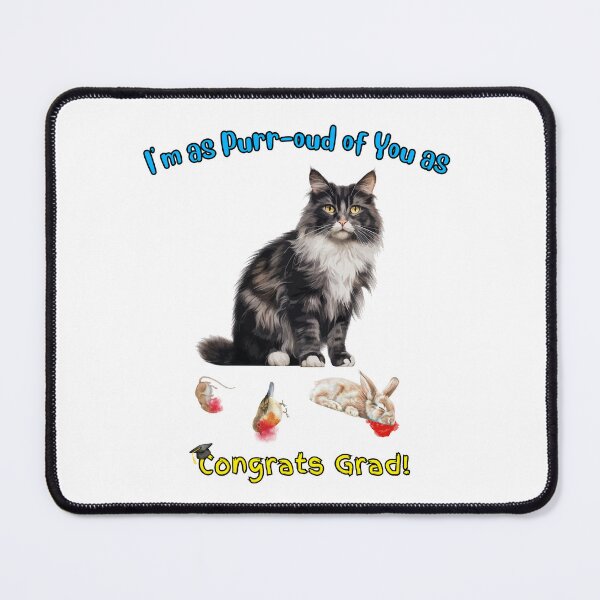 Item preview, Graduation Purr-oud Of You As Cat With Prey designed and sold by MYCatStuff.