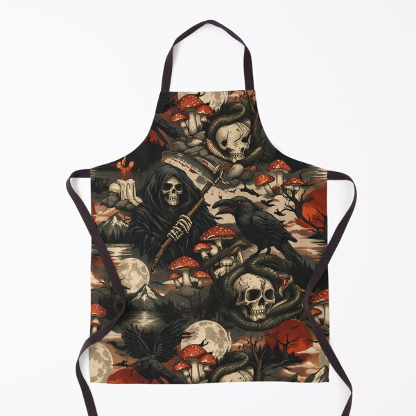 Item preview, Grimdark Occult Skull Raven designed and sold by Forged in the Warp.
