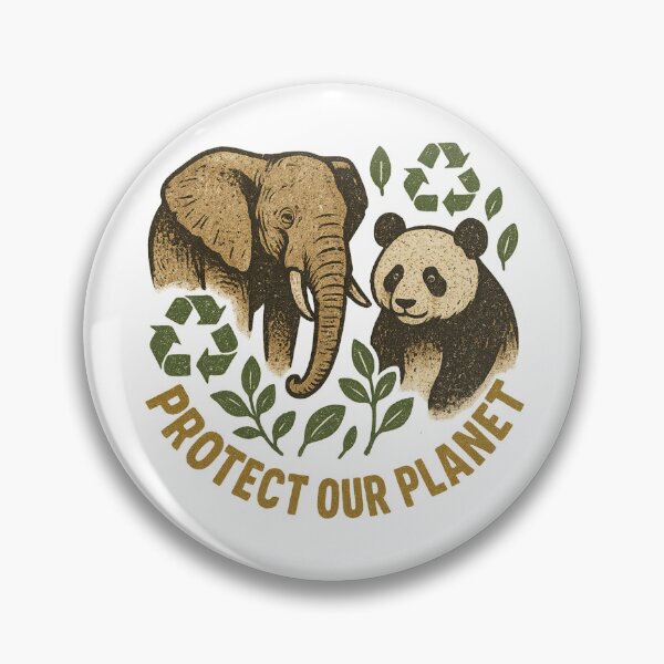 Item preview, Vintage-Inspired Animal Conservation Illustration with Eco Messages for Eco-Friendly Apparel designed and sold by DrainedUwU.