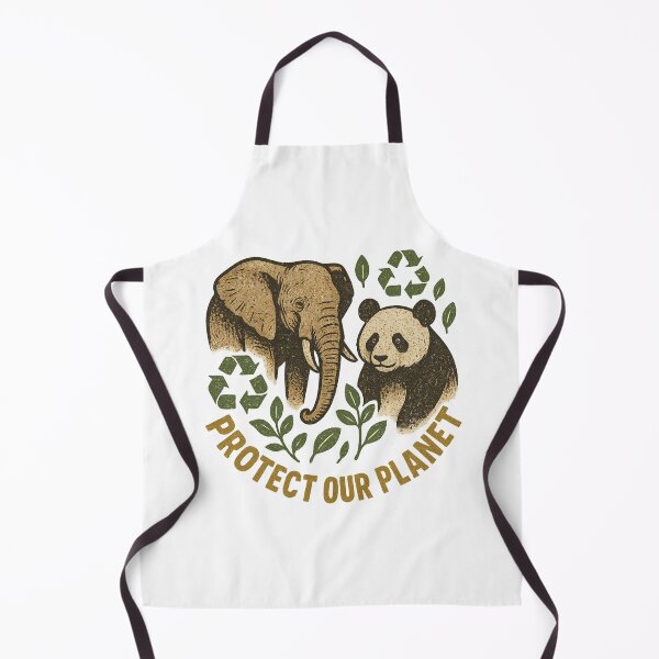 Item preview, Vintage-Inspired Animal Conservation Illustration with Eco Messages for Eco-Friendly Apparel designed and sold by DrainedUwU.