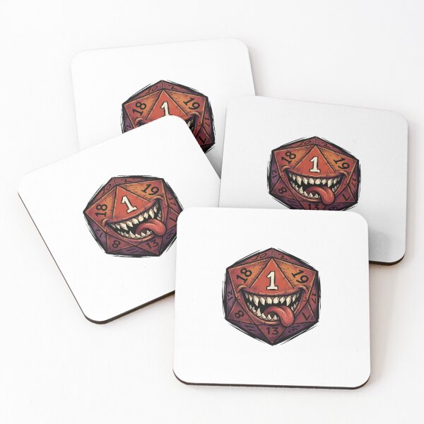 Item preview, 1 Polyhedral Dice Mimic Monster Tabletop Gamer designed and sold by Fenay Designs.