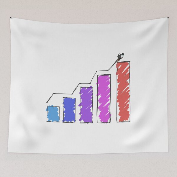 Item preview, Creative Hand-Drawn Business Growth Chart designed and sold by Creatby7030.