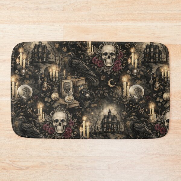 Item preview, Gothic Occult Raven Skull designed and sold by Forged in the Warp.