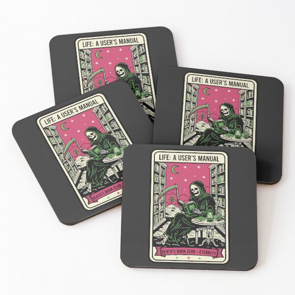 Item preview, "Death's Book Club" Funny Grim Reaper Reading Tarot Card designed and sold by Cipher & Soul.