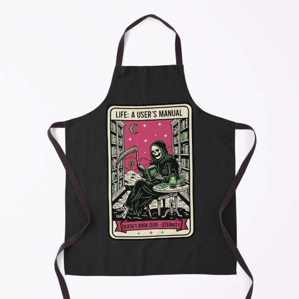 Item preview, "Death's Book Club" Funny Grim Reaper Reading Tarot Card designed and sold by Cipher & Soul.