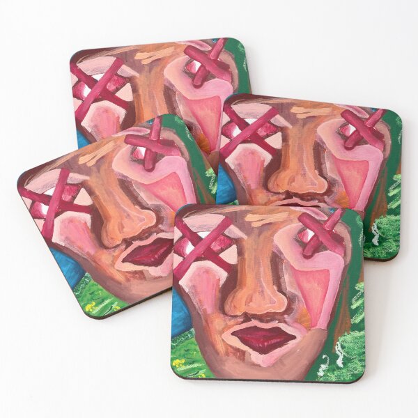 Item preview, "No Eyes" | Close up of Acrylic Painting by J. Lilly designed and sold by TheHuemanExperience.