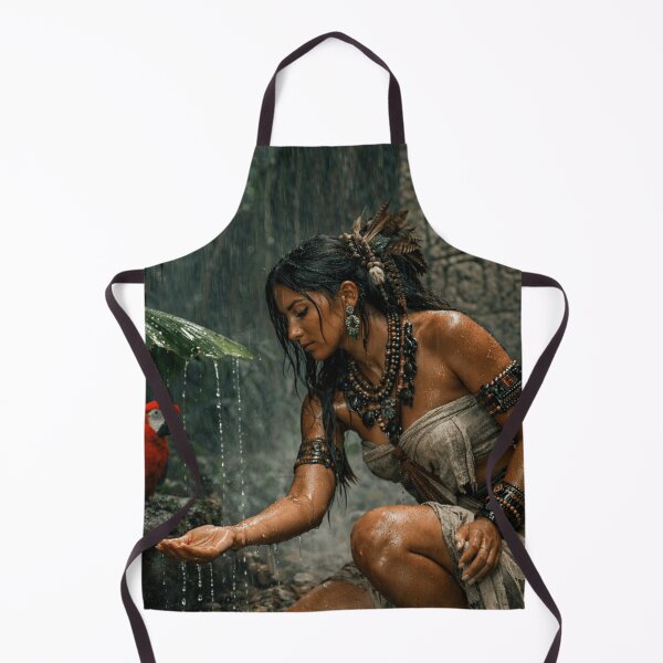 Item preview, Rainforest Goddess Feeding Parrot designed and sold by INFINISHE.