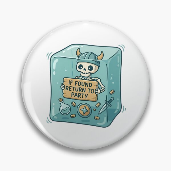 Item preview, Cute If Found Return To Party Gelatinous Cube RPG designed and sold by Fenay Designs.