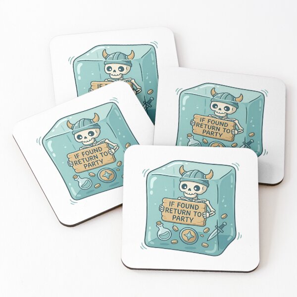 Item preview, Cute If Found Return To Party Gelatinous Cube RPG designed and sold by Fenay Designs.