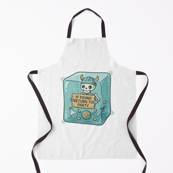 Item preview, Cute If Found Return To Party Gelatinous Cube RPG designed and sold by Fenay Designs.