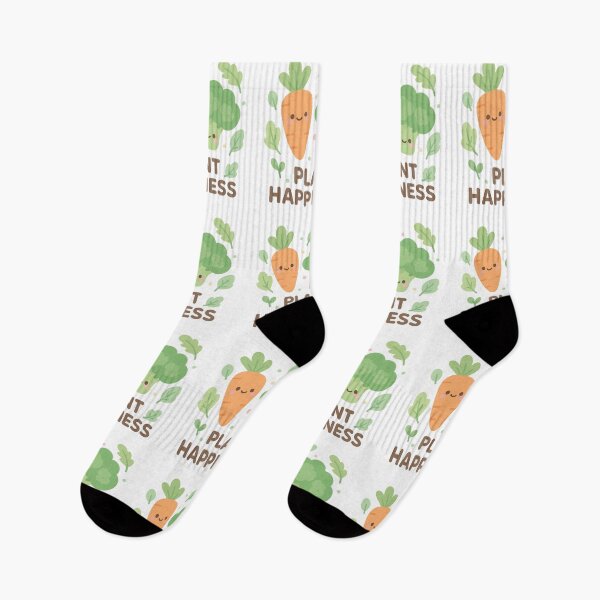Item preview, Cute Vegan Vegetables Sticker with Positive Quote in Kawaii Style - Plant Happiness designed and sold by DrainedUwU.