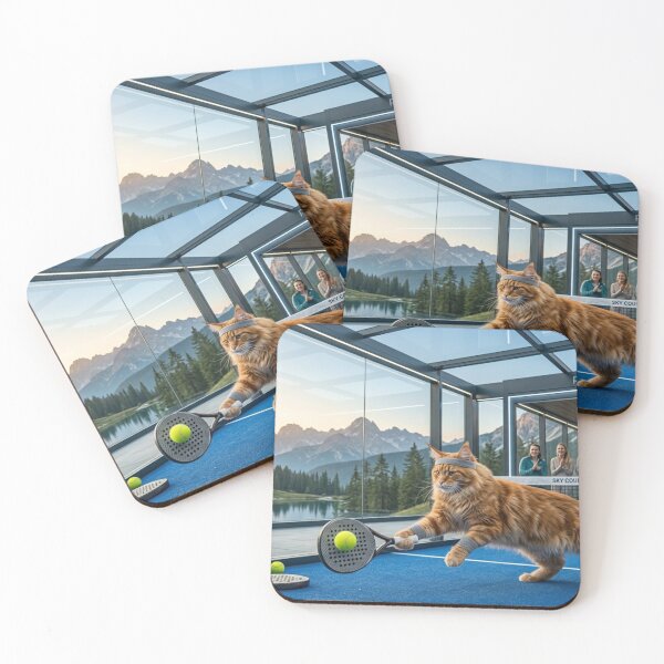 Item preview, Sky Court Padel: Maine Coon Volley in the Dolomites designed and sold by ticzla95.