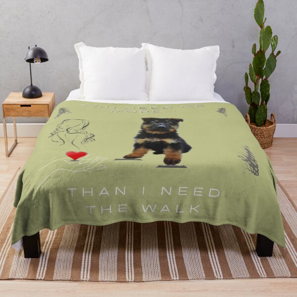Item preview, German Shepherd Puppy You Need Me More Than I Need The Walk Dog Lover Design designed and sold by InkWaveX.