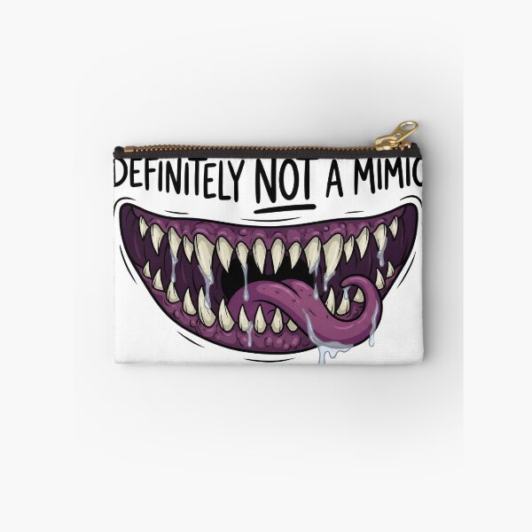 Item preview, Definitely Not A Mimic Funny Monster Mouth Drooling RPG designed and sold by Fenay Designs.