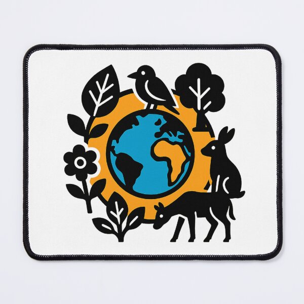 Item preview, Bold Eco-Friendly Wildlife Symbols Poster for Activists & Eco-Supporters designed and sold by DrainedUwU.