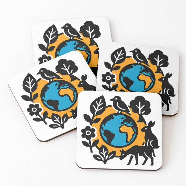 Item preview, Bold Eco-Friendly Wildlife Symbols Poster for Activists & Eco-Supporters designed and sold by DrainedUwU.