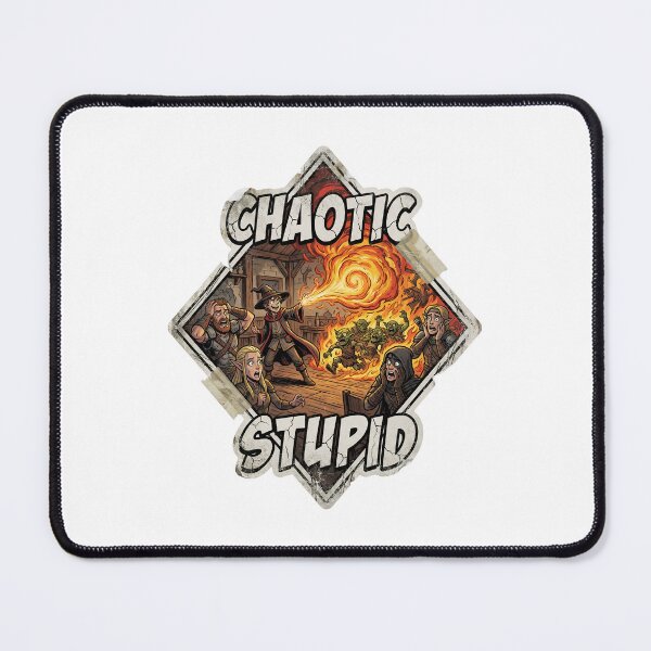 Item preview, Chaotic Stupid Fireball Tavern Disaster Colorful Art designed and sold by Fenay Designs.