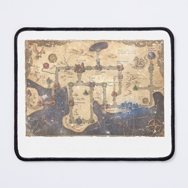 Item preview, Johto Region Map - Fantasy National Park Collection  designed and sold by Nerdventure.