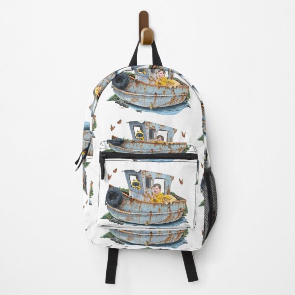 Item preview, Fishing with a dog and cat, Ship of dreams designed and sold by HollySimental.