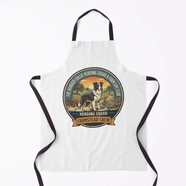 Item preview, Border Collie Herding Squad - Vintage Farmstead Crew Life Club designed and sold by FarDesign.
