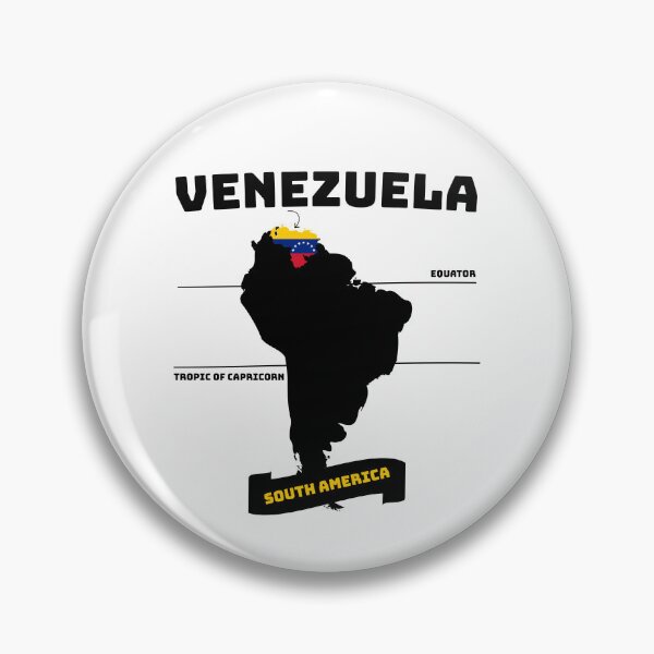 Item preview, Venezuela Map Equator South America designed and sold by HYPNK.