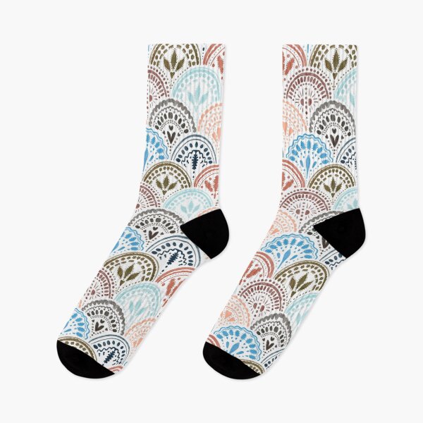 Item preview, Pastel Watercolor Scallop Pattern— light and airy designed and sold by Sharuss.